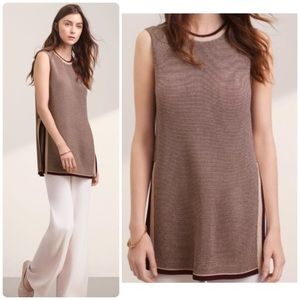 Aritzia Wilfred Palmier sleeveless sweater maroon